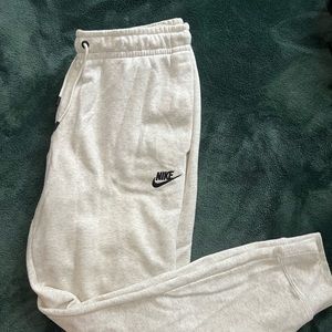 White Heather Nike Sweatpants